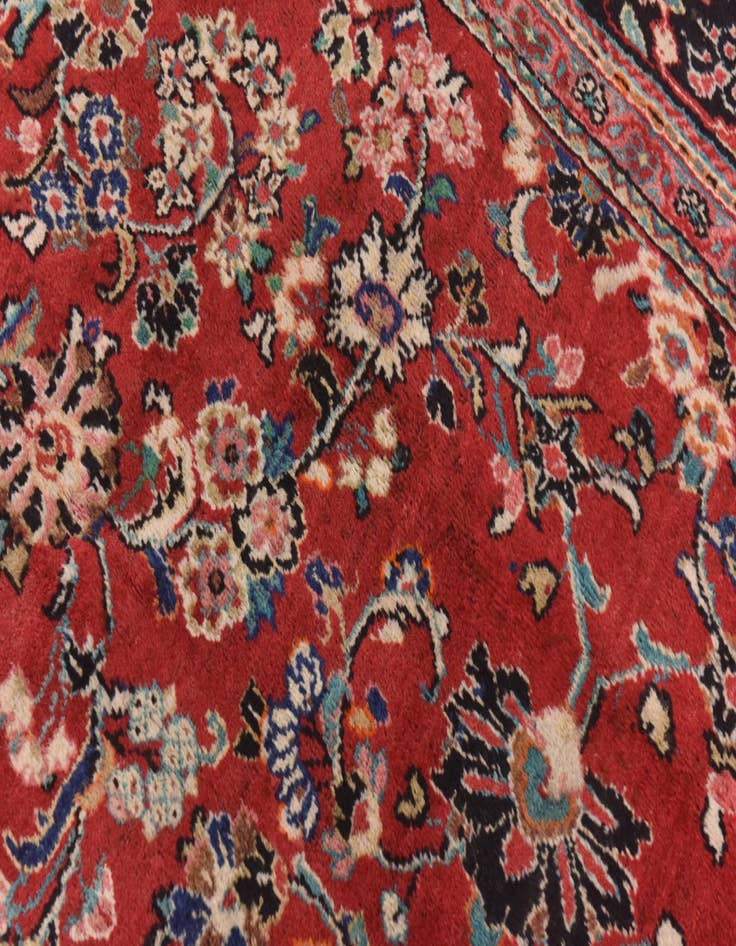 Detail image of  10' x 14'  Hand Knotted Meshkabad Persian Wool Rug