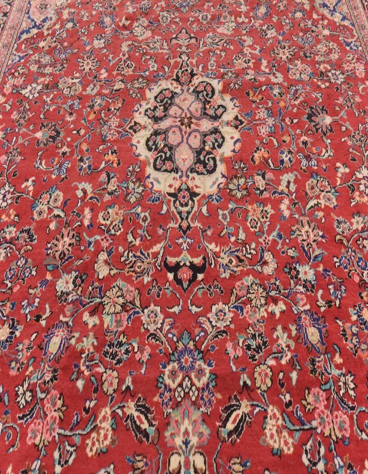 Detail image of  10' x 14'  Hand Knotted Meshkabad Persian Wool Rug