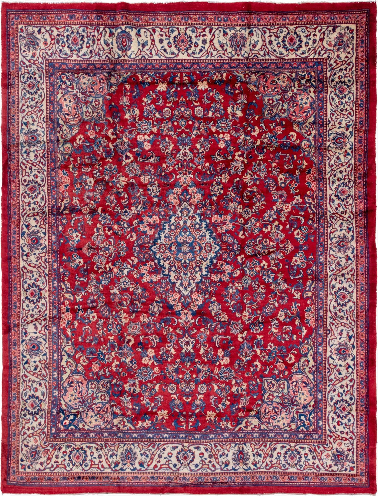  9' 10 x 12' 8  Hand Knotted Meshkabad Persian Wool Rug