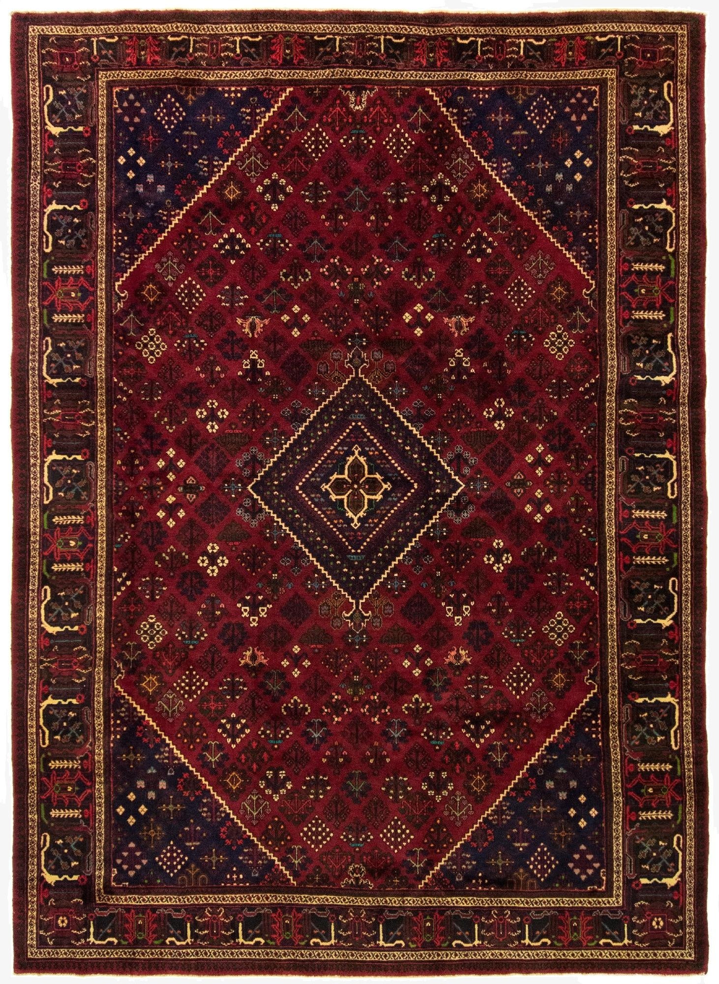  7' 11 x 11' 2  Hand Knotted Mianeh Persian Wool Rug