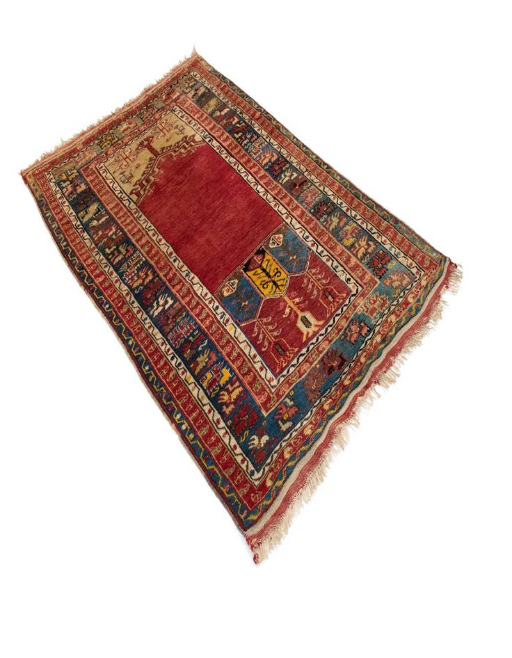 Detail image of  3' 6 x 5' 2  Hand Knotted Milas Rug