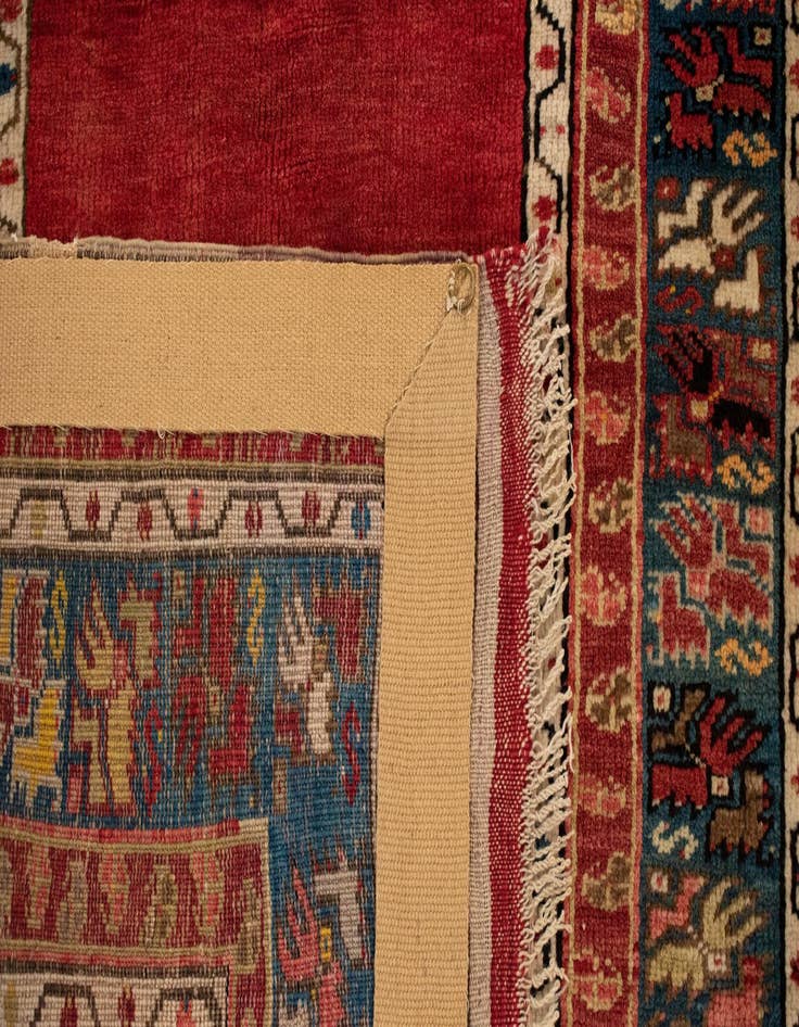 Detail image of  3' 6 x 5' 2  Hand Knotted Milas Rug