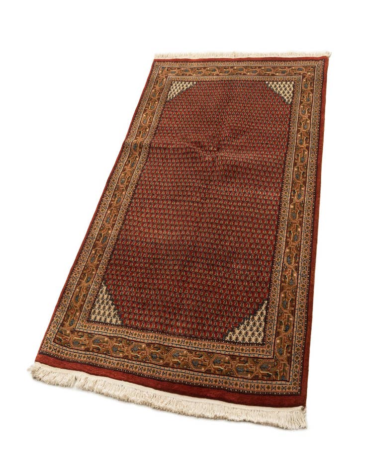 Detail image of  4' 3 x 6' 7  Hand Knotted Mir Oriental Wool Rug