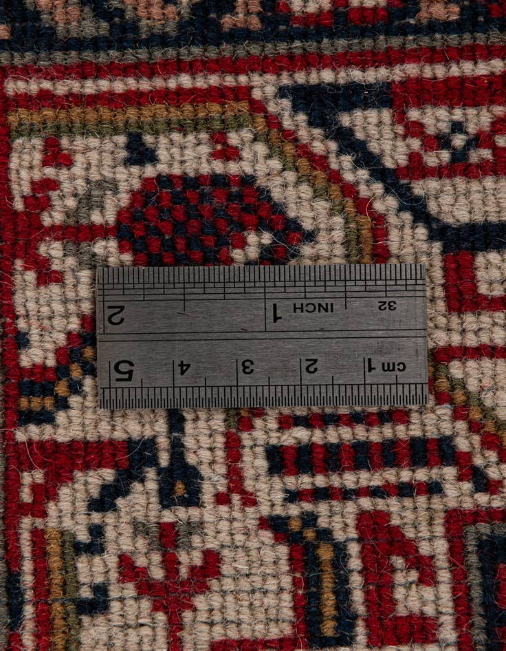 Detail image of  6' 8 x 8' 3  Hand Knotted Mir Wool Rug