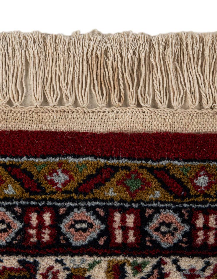 Detail image of  4' x 5' 11  Hand Knotted Mir Wool Rug