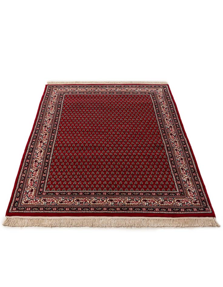 Detail image of  4' x 5' 10  Hand Knotted Mir Wool Rug