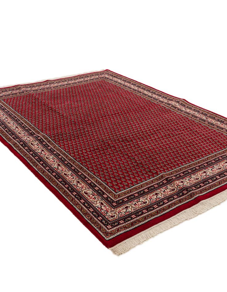 Detail image of  5' 9 x 7' 10  Hand Knotted Mir Wool Rug