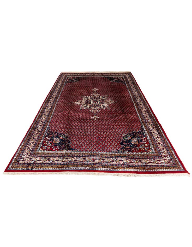 Detail image of  6' 3 x 9' 7  Hand Knotted Mir Wool Rug