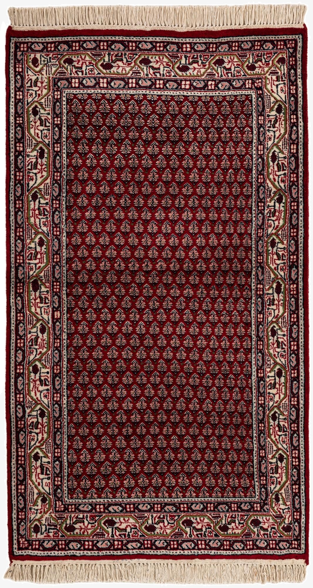  3' x 5' 2  Hand Knotted Mir Wool Rug