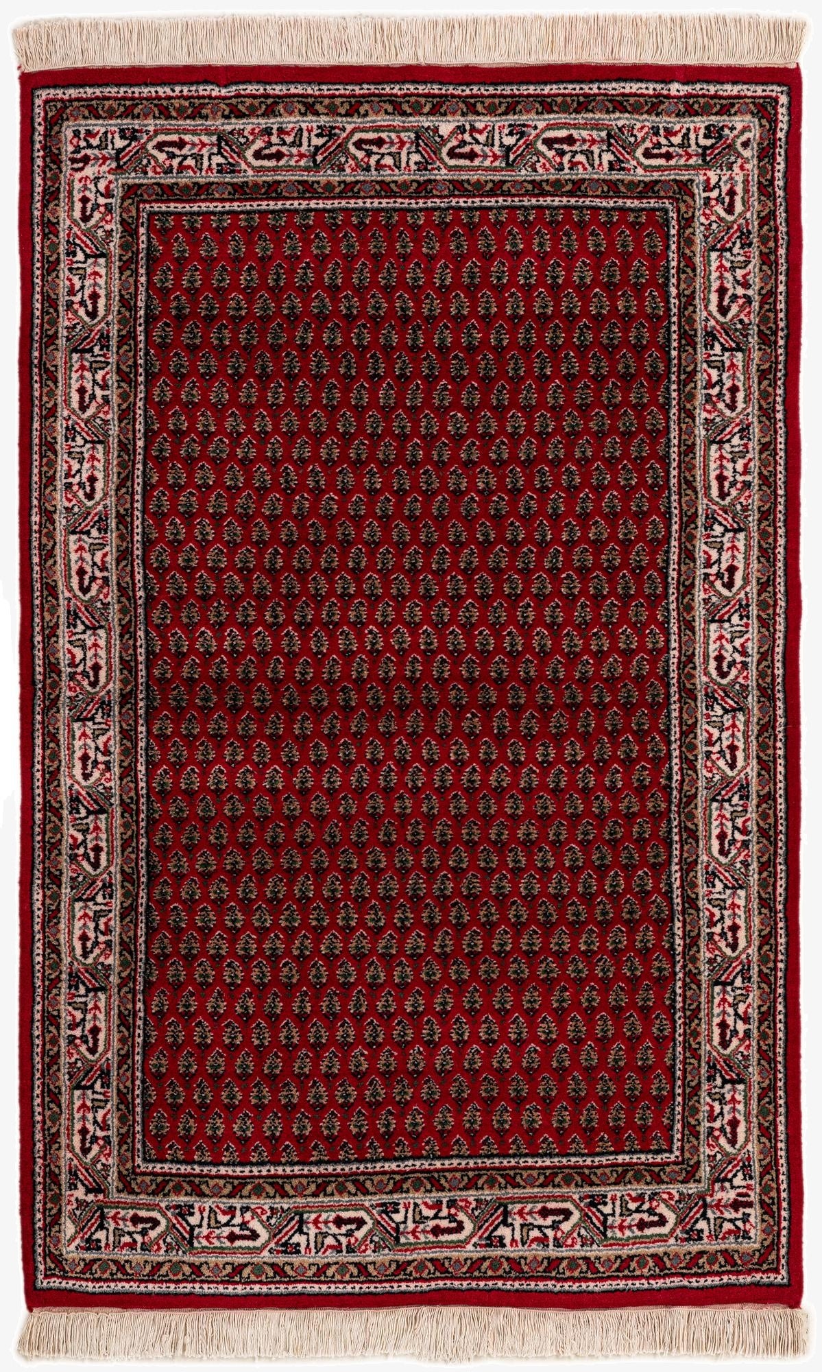  3' 2 x 5'  Hand Knotted Mir Wool Rug