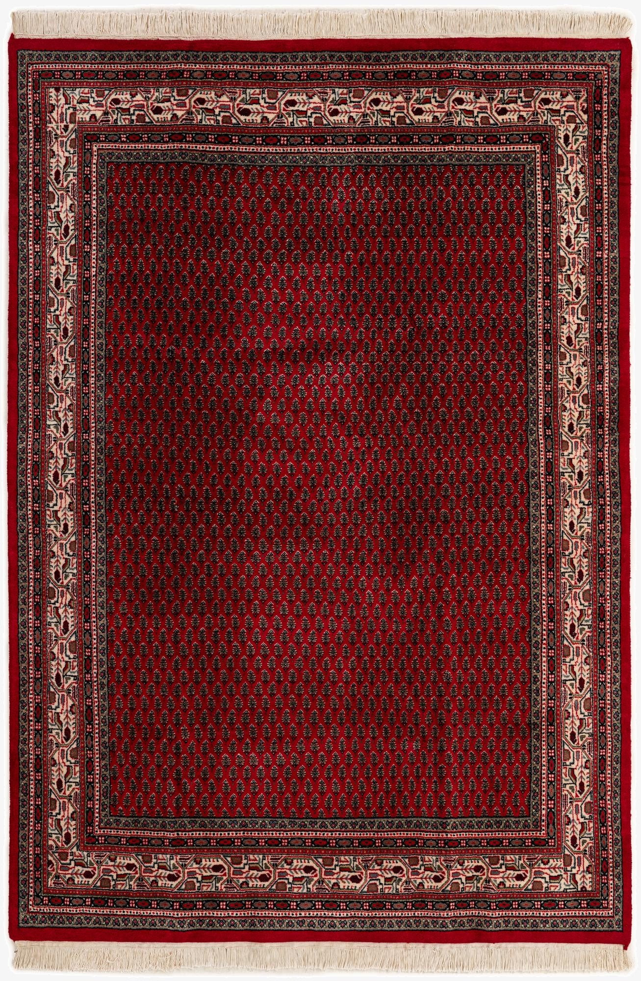  5' 4 x 7' 10  Hand Knotted Mir Wool Rug