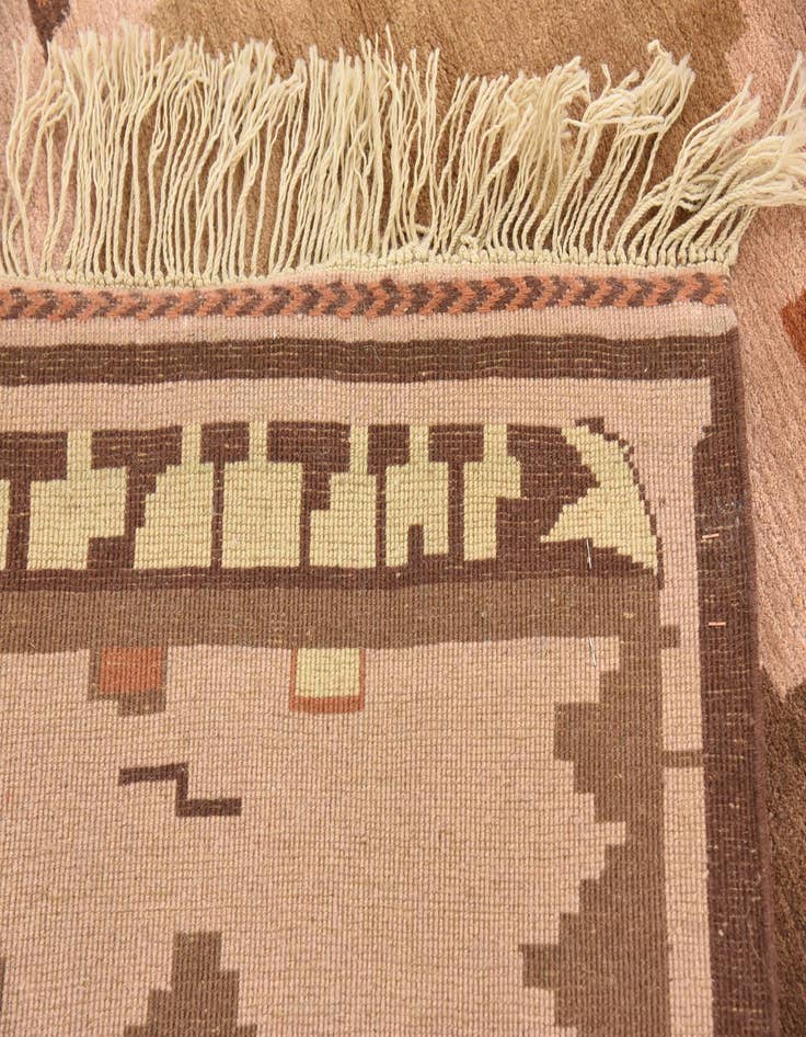 Detail image of  6' 9 x 10' 1  Hand Knotted Modern Ziegler Oriental Rug