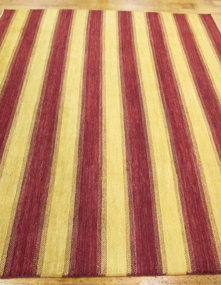 Detail image of  6' 9 x 10' 1  Hand Knotted Modern Ziegler Oriental Rug