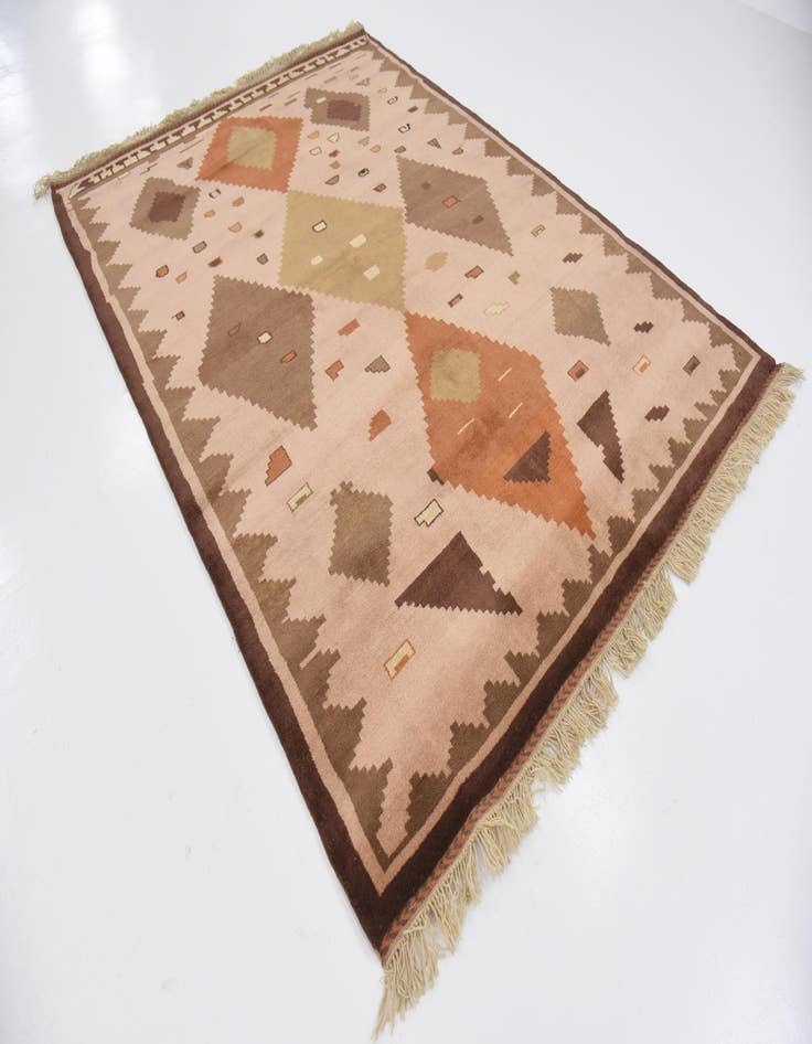 Detail image of  6' 9 x 10' 1  Hand Knotted Modern Ziegler Oriental Rug