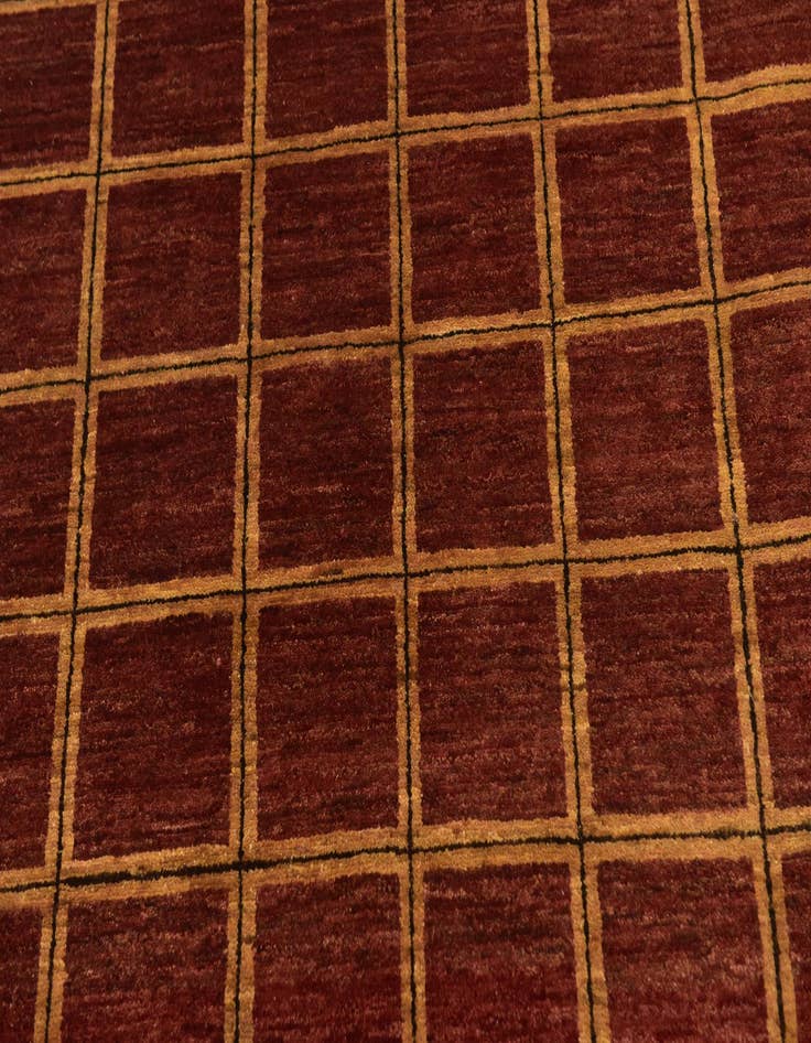 Detail image of  5' x 6' 7  Hand Knotted Modern Ziegler Rug