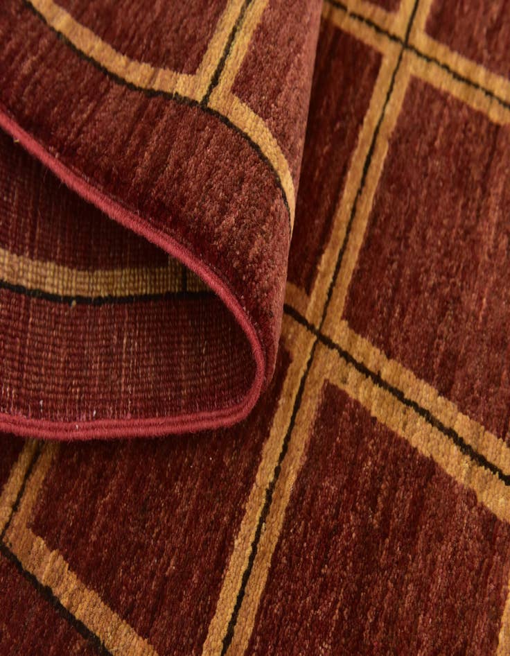 Detail image of  5' x 6' 7  Hand Knotted Modern Ziegler Rug