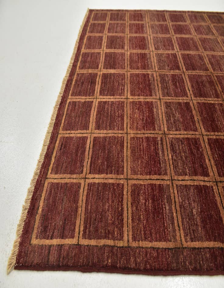 Detail image of  4' 9 x 6' 3  Hand Knotted Modern Ziegler Rug