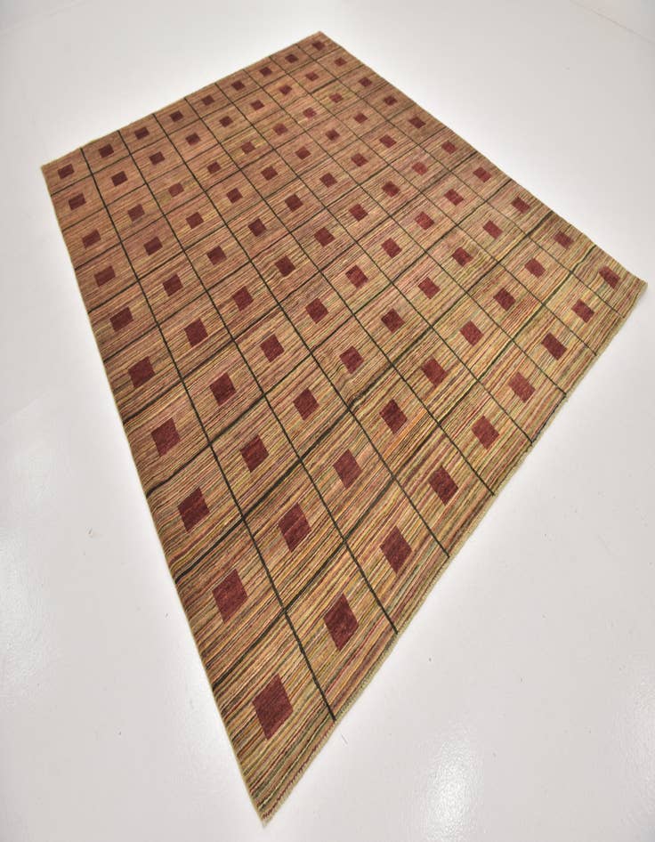 Detail image of  8' x 9' 5  Hand Knotted Modern Ziegler Rug