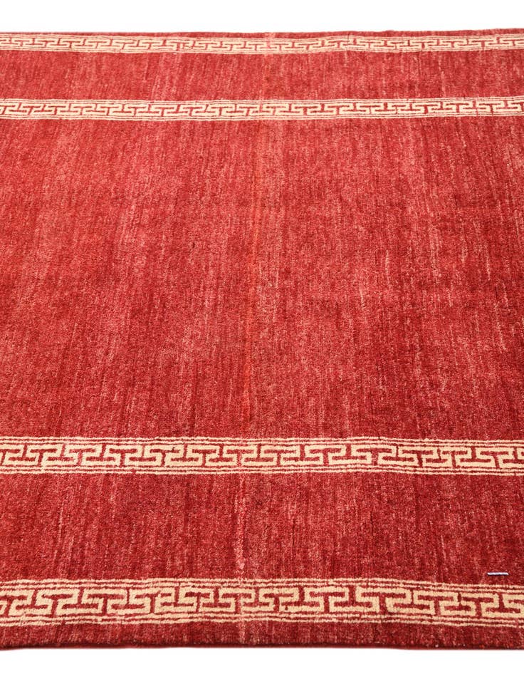 Detail image of  4' 7 x 6' 5  Hand Knotted Modern Ziegler Rug