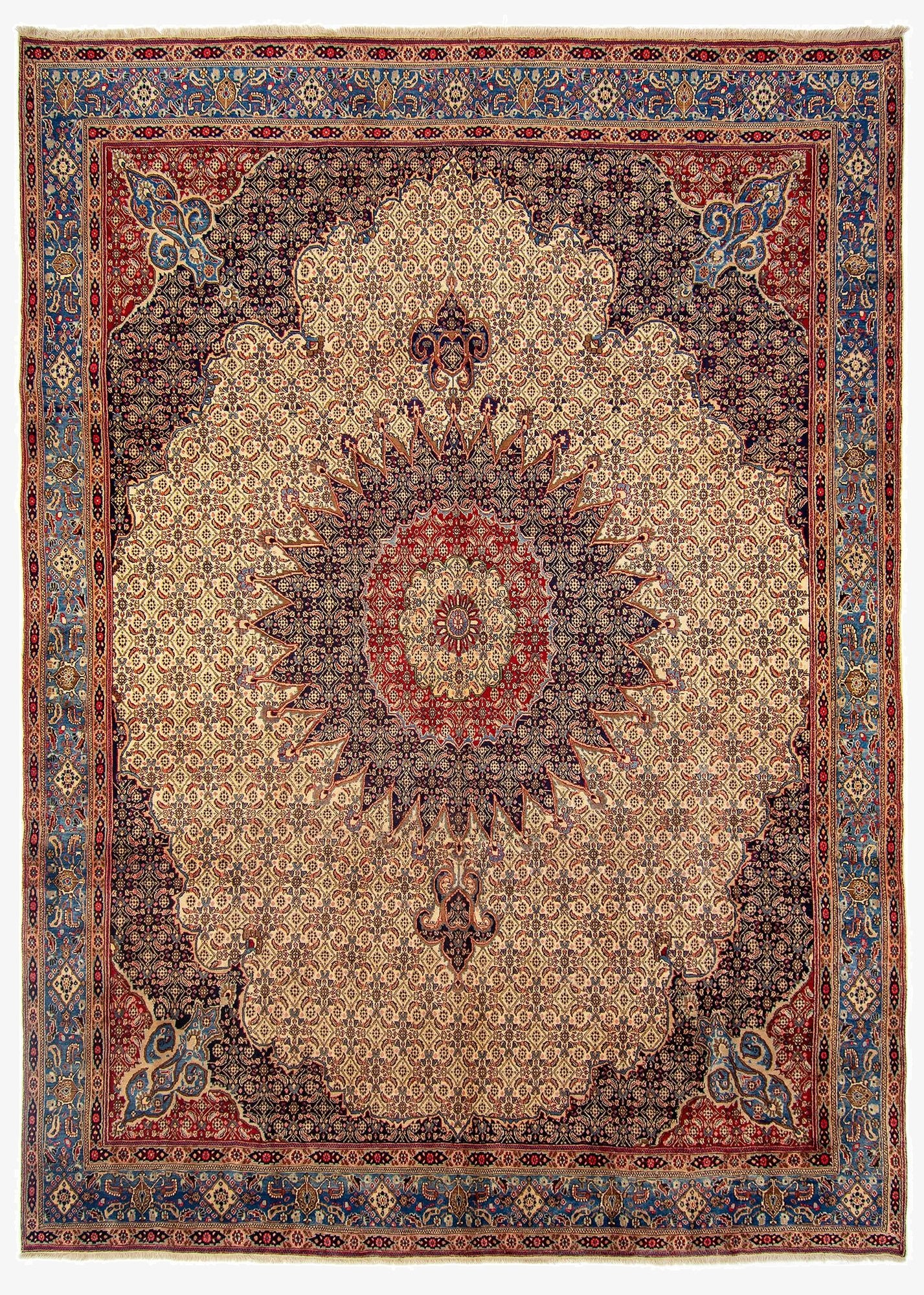  10' 2 x 13' 9  Hand Knotted Mood Persian Wool Rug