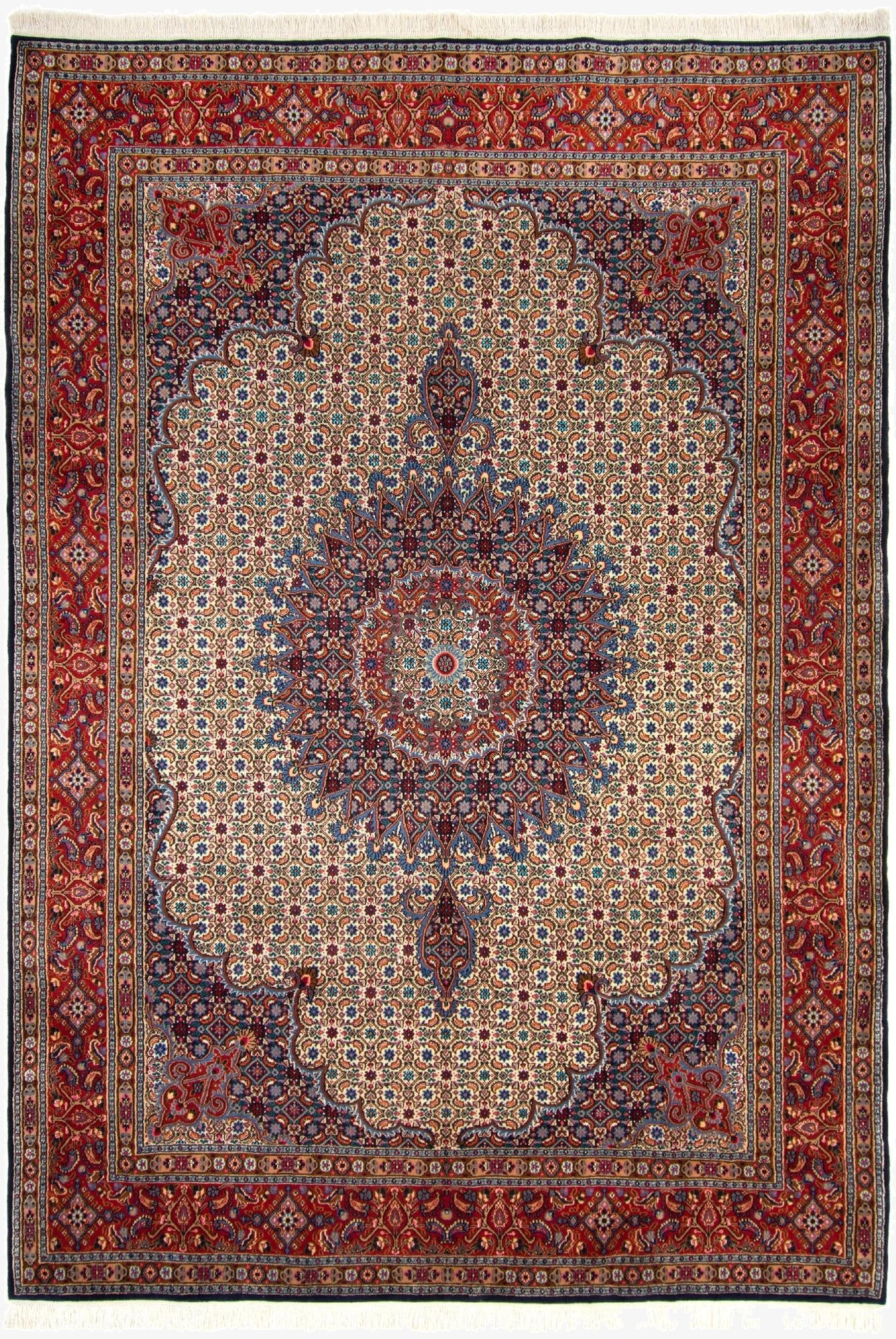  8' x 11' 3  Hand Knotted Mood Persian Wool Rug