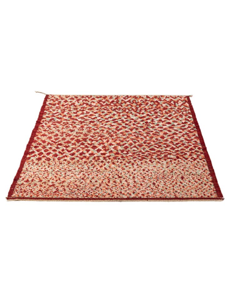 Detail image of  5' 11 x 7' 10  Hand Knotted Moroccan Wool Rug