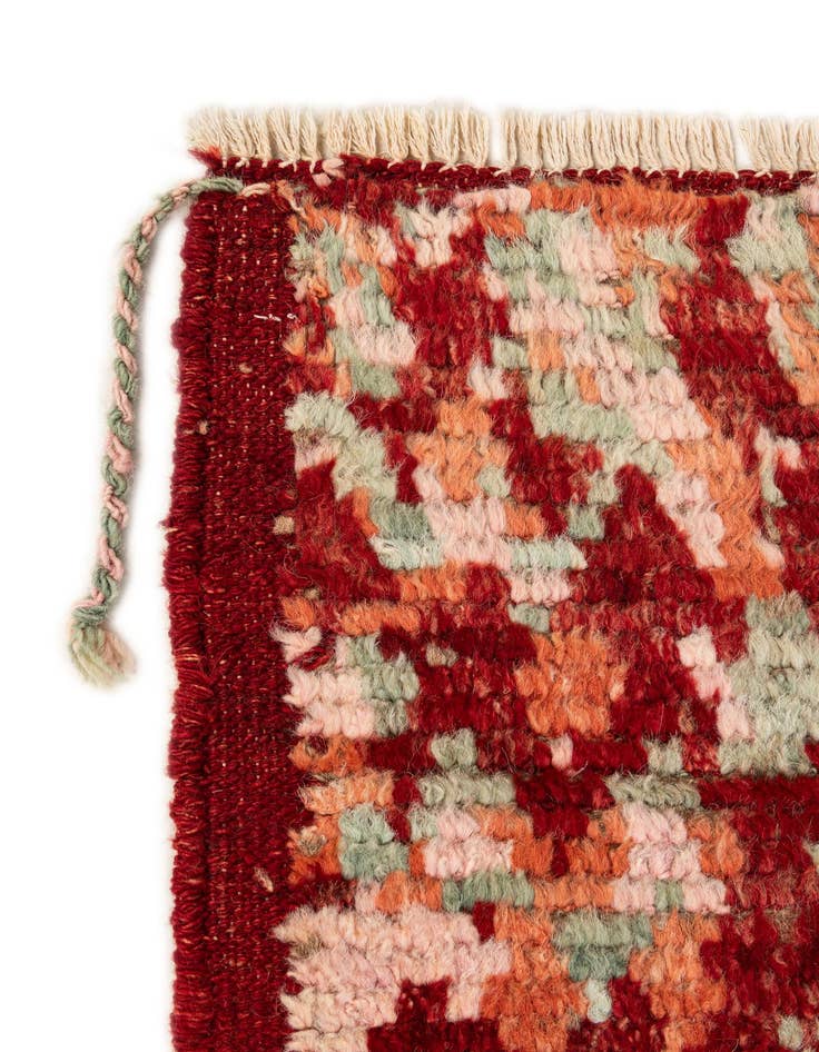 Detail image of  5' 11 x 7' 10  Hand Knotted Moroccan Wool Rug