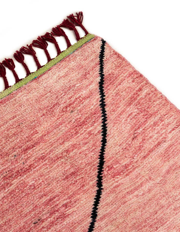 Detail image of  5' 6 x 7' 11  Hand Knotted Moroccan Wool Rug