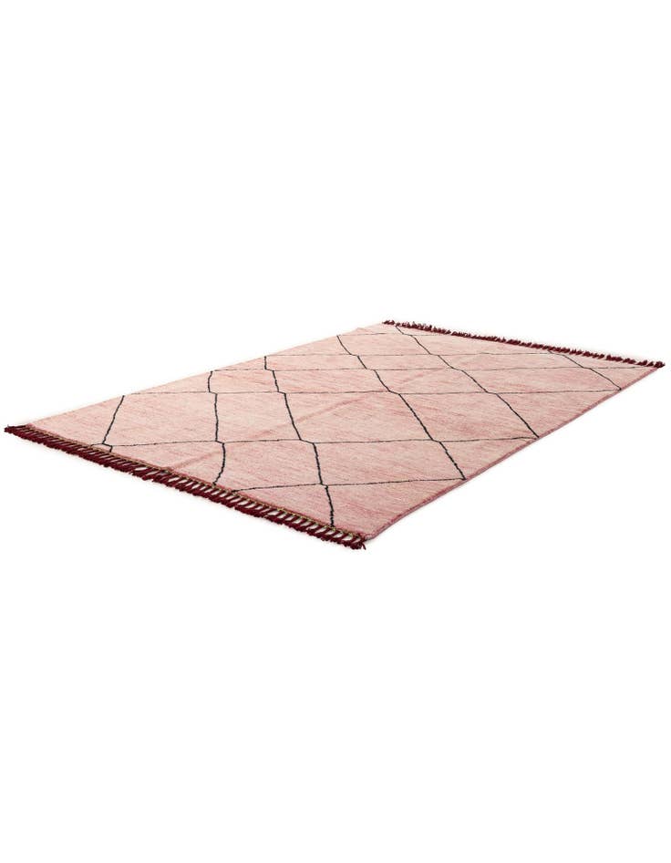 Detail image of  5' 7 x 8' 2  Hand Knotted Moroccan Wool Rug