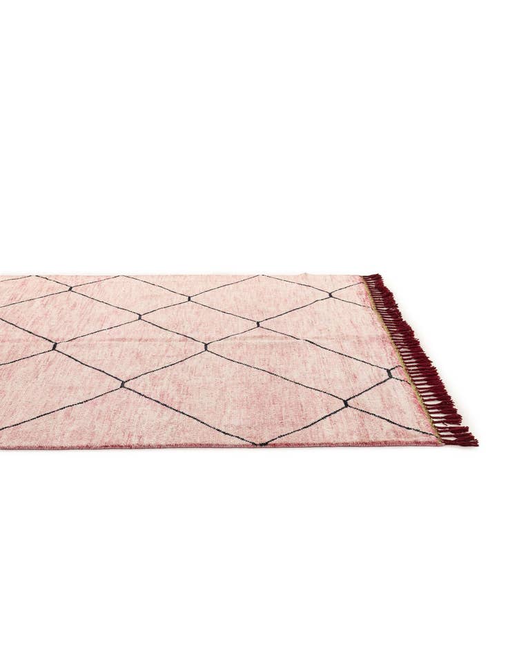 Detail image of  5' 7 x 8' 2  Hand Knotted Moroccan Wool Rug