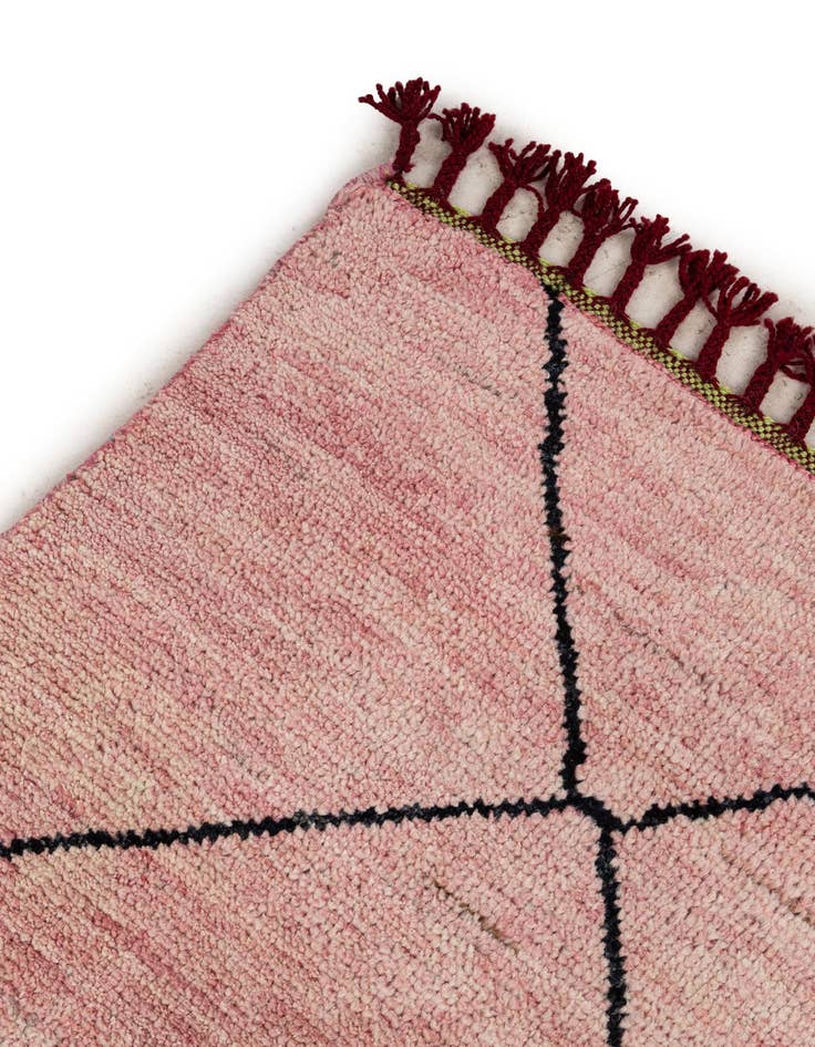 Detail image of  5' 7 x 8' 2  Hand Knotted Moroccan Wool Rug