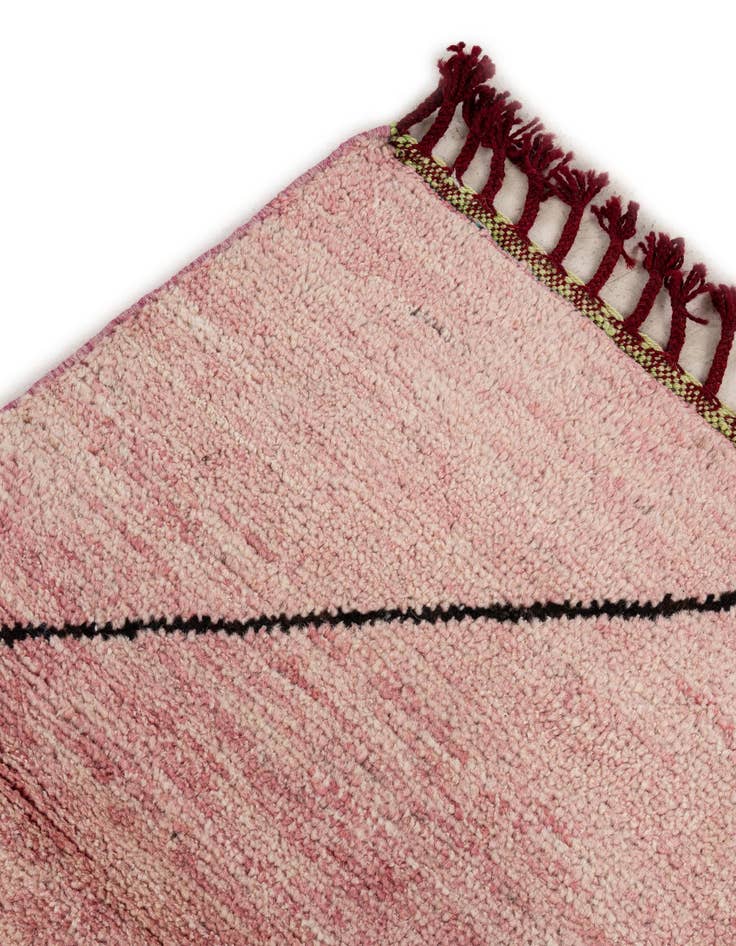 Detail image of  5' 7 x 8' 4  Hand Knotted Moroccan Wool Rug