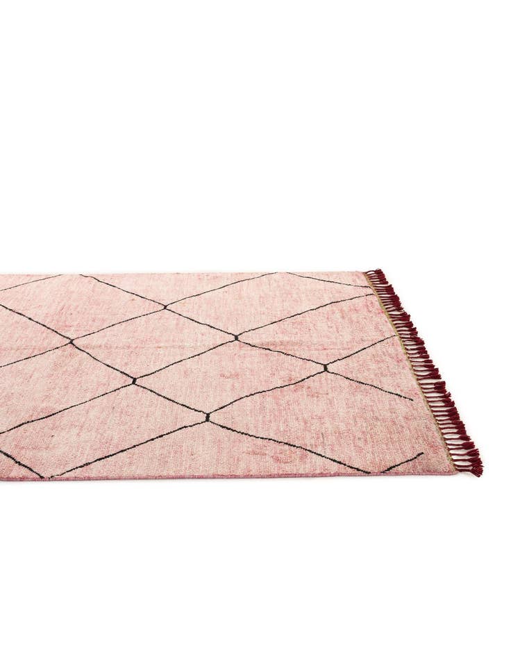 Detail image of  5' 7 x 8' 4  Hand Knotted Moroccan Wool Rug