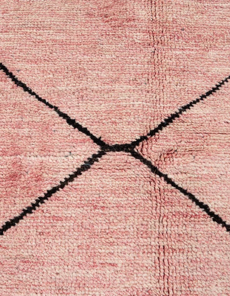 Detail image of  5' 7 x 8' 4  Hand Knotted Moroccan Wool Rug