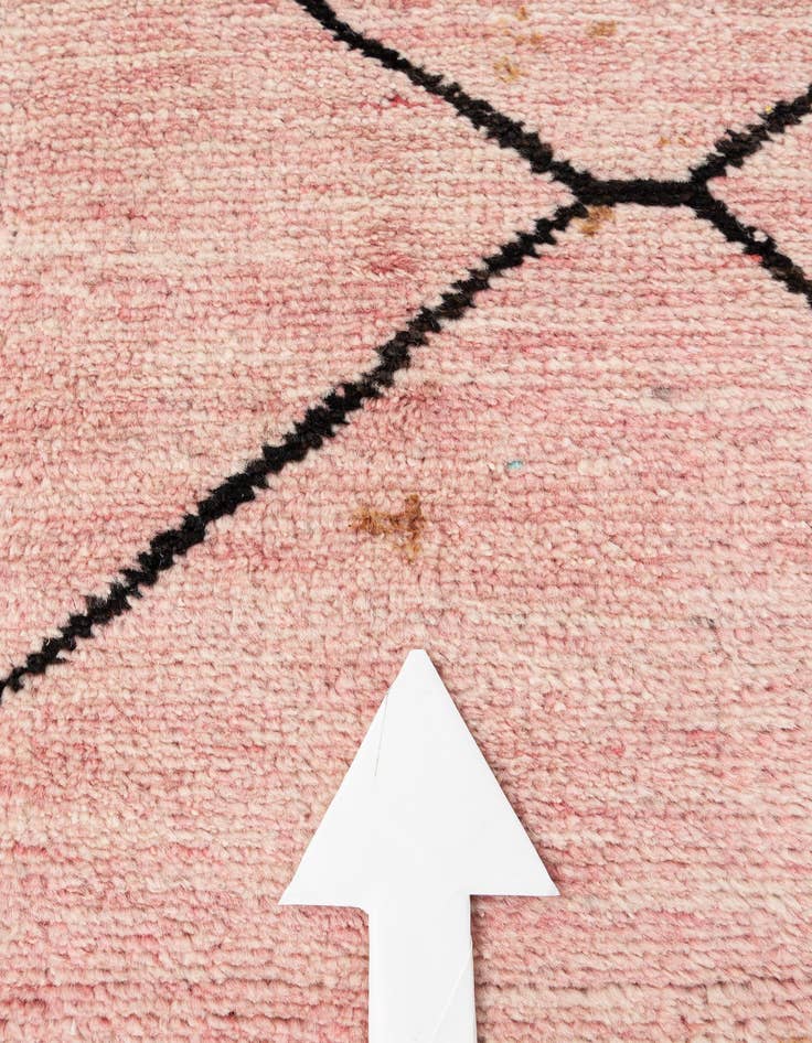 Detail image of  5' 7 x 8' 4  Hand Knotted Moroccan Wool Rug