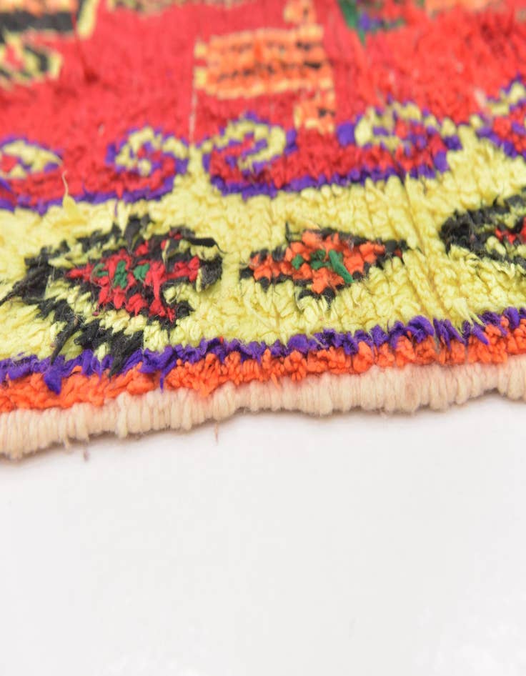 Detail image of  4' x 7'  Hand Knotted Moroccan Wool Rug