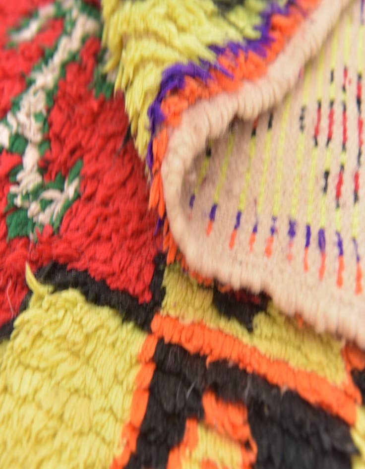 Detail image of  4' x 7'  Hand Knotted Moroccan Wool Rug