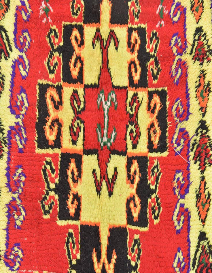 Detail image of  4' x 7'  Hand Knotted Moroccan Wool Rug