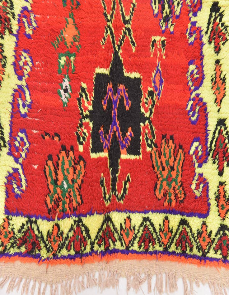 Detail image of  4' x 7'  Hand Knotted Moroccan Wool Rug