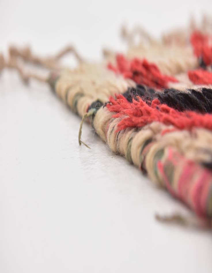 Detail image of  5' 2 x 9' 3  Hand Knotted Moroccan Wool Rug