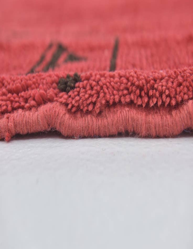 Detail image of  10' 2 x 13'  Hand Knotted Moroccan Wool Rug