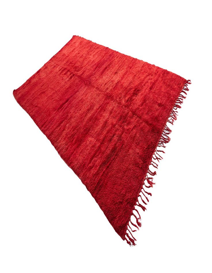 Detail image of  7' x 10' 4  Hand Knotted Moroccan Wool Rug