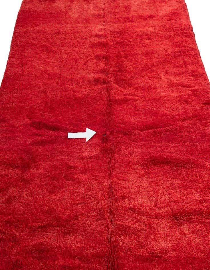 Detail image of  7' x 10' 4  Hand Knotted Moroccan Wool Rug