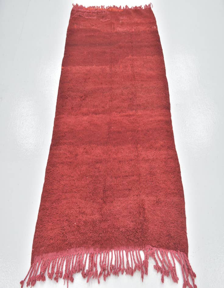 Detail image of  3' 7 x 5' 8  Hand Knotted Moroccan Wool Rug