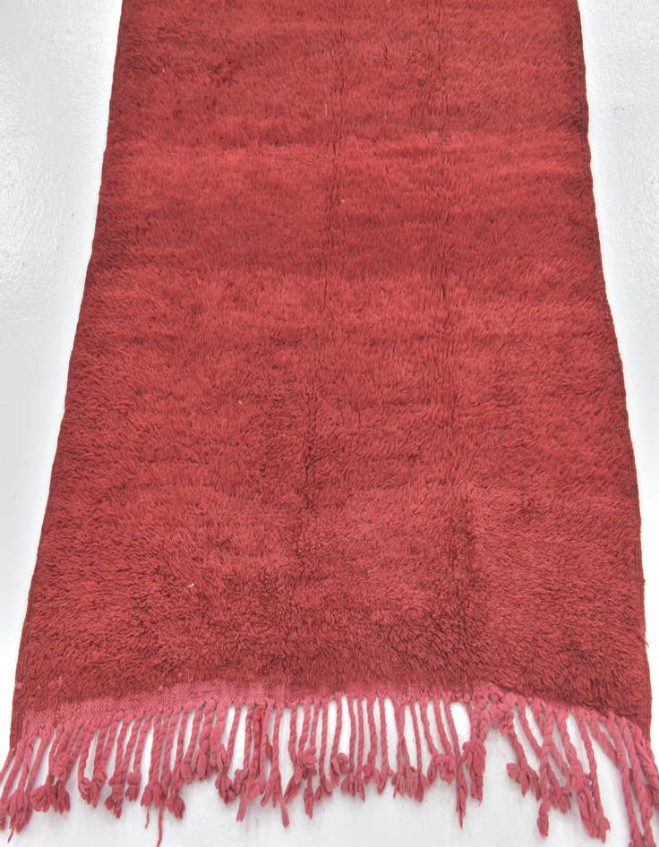 Detail image of  3' 7 x 5' 8  Hand Knotted Moroccan Wool Rug