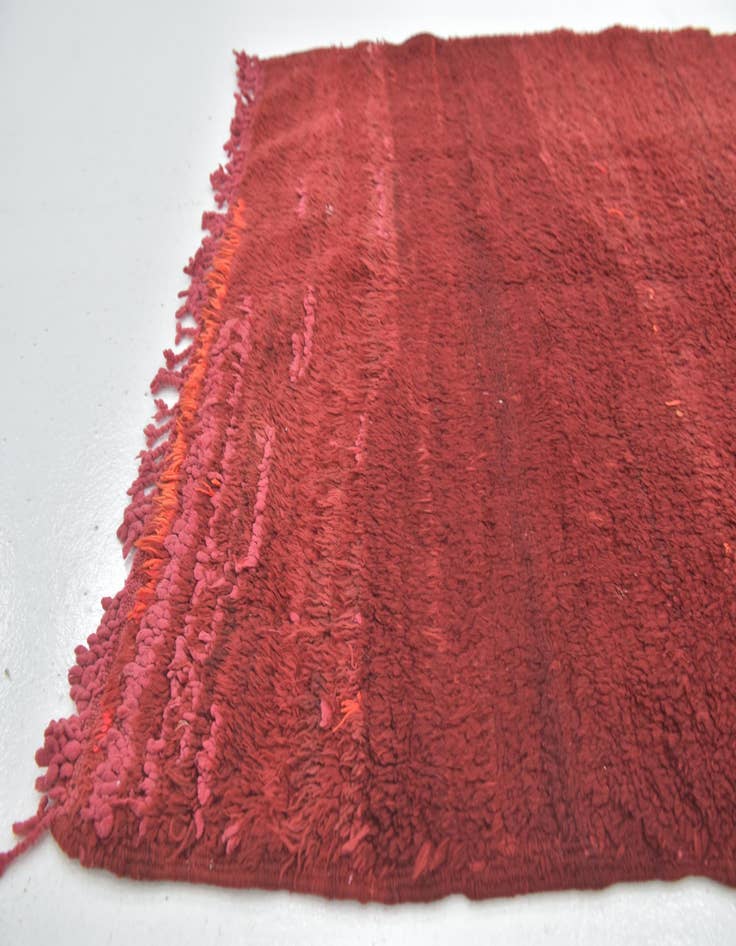 Detail image of  3' 7 x 5' 8  Hand Knotted Moroccan Wool Rug