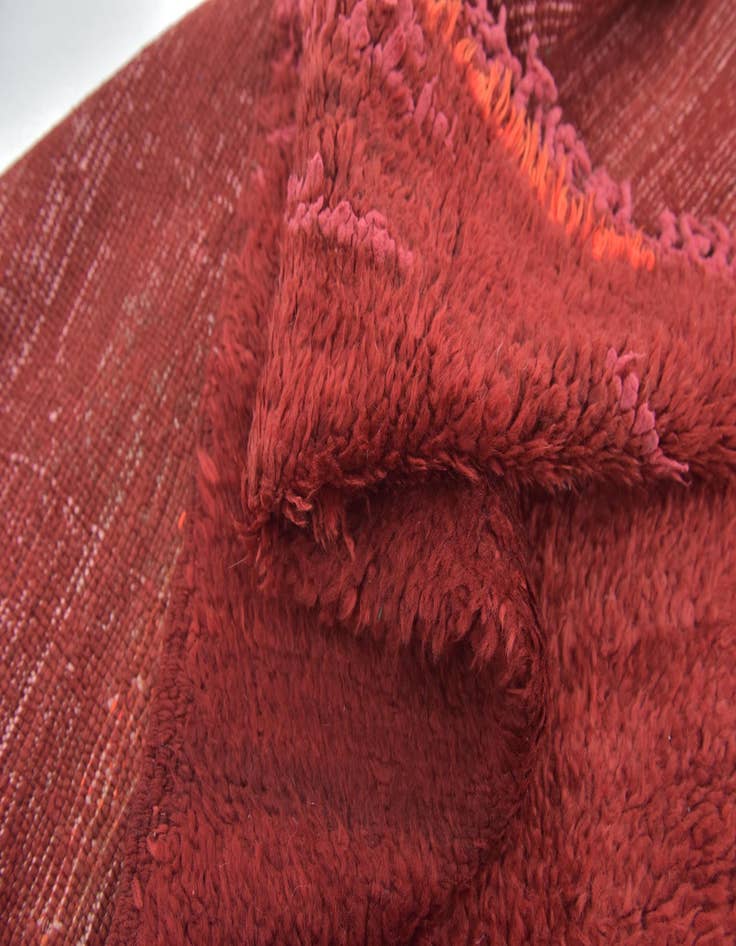 Detail image of  3' 7 x 5' 8  Hand Knotted Moroccan Wool Rug