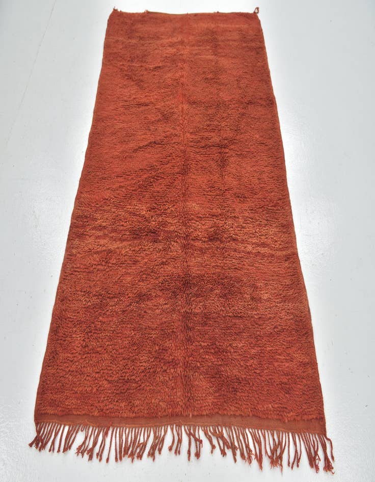 Detail image of  4' 3 x 6' 2  Hand Knotted Moroccan Wool Rug