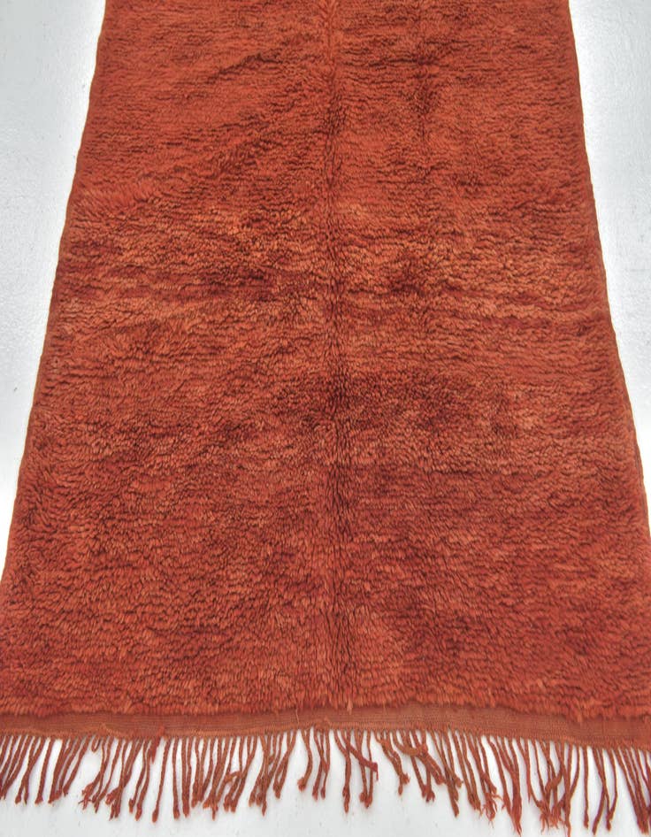 Detail image of  4' 3 x 6' 2  Hand Knotted Moroccan Wool Rug