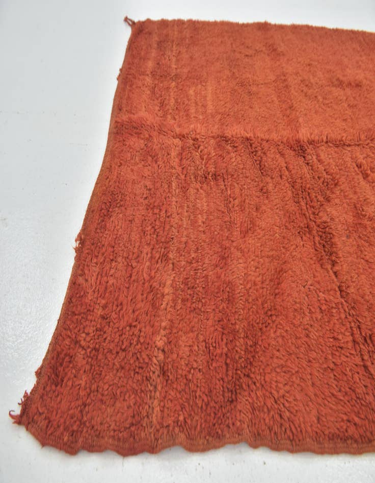 Detail image of  4' 3 x 6' 2  Hand Knotted Moroccan Wool Rug